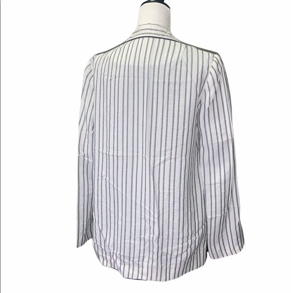 maje Stripe Down Single Button Blazer - Picture 4 of 9